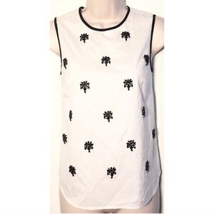 BOGO J. Crew beaded button back tank top blouse